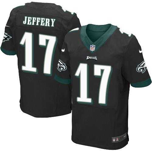 Nike Philadelphia Eagles #17 Alshon Jeffery Black Alternate Men's Stitched NFL New Elite Jersey