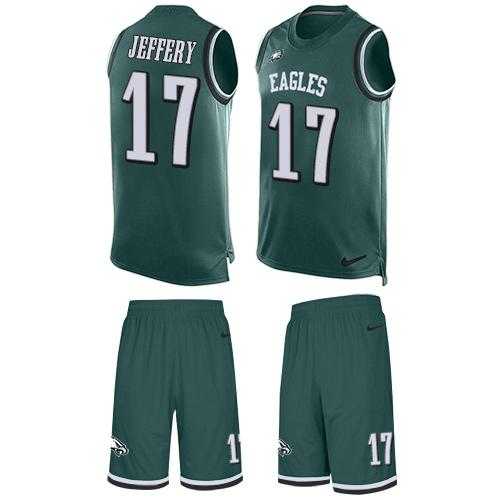 Nike Philadelphia Eagles #17 Alshon Jeffery Midnight Green Team Color Men's Stitched NFL Limited Tank Top Suit Jersey