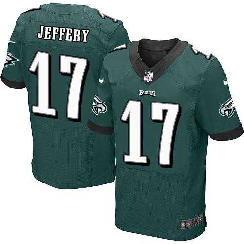 Nike Philadelphia Eagles #17 Alshon Jeffery Midnight Green Team Color Men's Stitched NFL New Elite Jersey