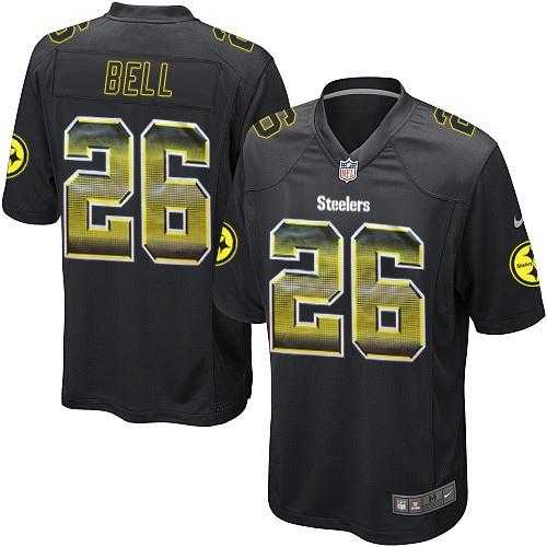 Nike Pittsburgh Steelers #26 Le'Veon Bell Black Team Color Men's Stitched NFL Limited Strobe Jersey
