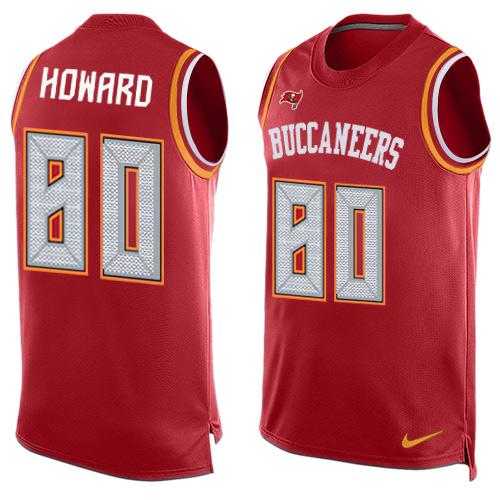 Nike Tampa Bay Buccaneers #80 O. J. Howard Red Team Color Men's Stitched NFL Limited Tank Top Jersey