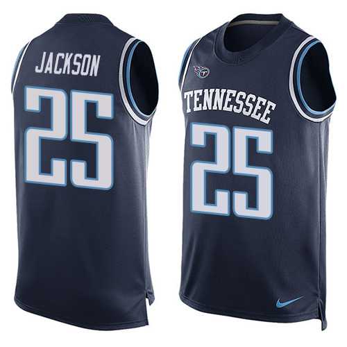 Nike Tennessee Titans #25 Adoree' Jackson Navy Blue Alternate Men's Stitched NFL Limited Tank Top Jersey