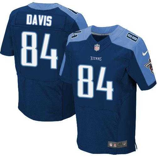 Nike Tennessee Titans #84 Corey Davis Navy Blue Alternate Men's Stitched NFL Elite Jersey