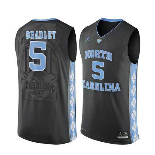 North Carolina Tar Heels #5 Tony Bradley Black College Basketball Jersey