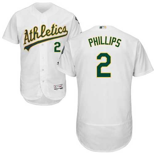 Oakland Athletics #2 Tony Phillips White Flexbase Authentic Collection Stitched MLB Jersey Oakland Athletics #2 Tony Phillips White Flexbase Authentic Collection Stitched MLB Jersey