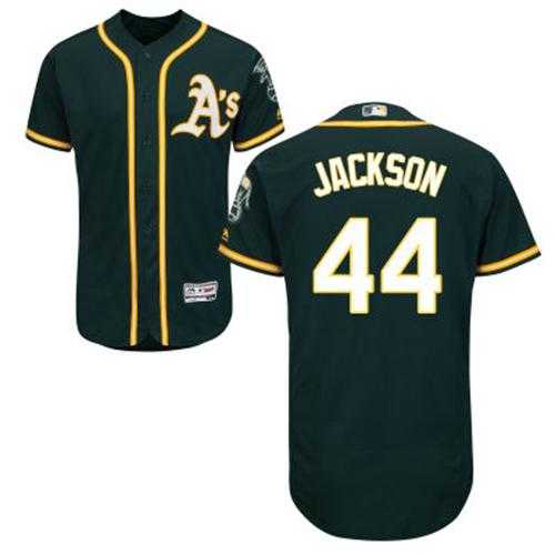Oakland Athletics #44 Reggie Jackson Green Flexbase Authentic Collection Stitched MLB Jersey