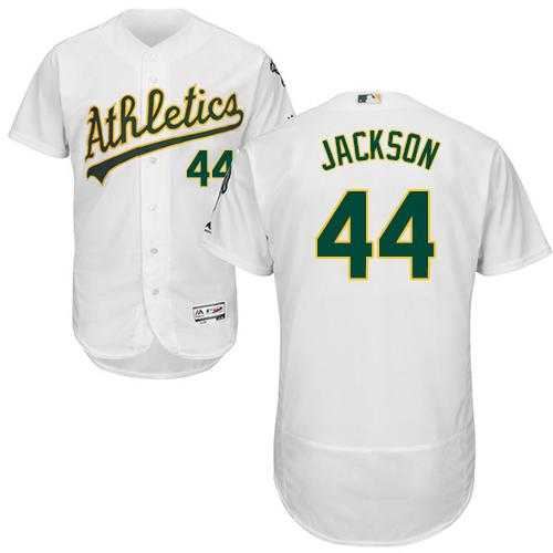 Oakland Athletics #44 Reggie Jackson White Flexbase Authentic Collection Stitched MLB Jersey