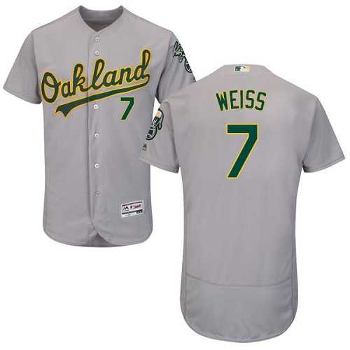 Oakland Athletics #7 Walt Weiss Grey Flexbase Authentic Collection Stitched MLB Jersey Oakland Athletics #7 Walt Weiss Grey Flexbase Authentic Collection Stitched MLB Jersey