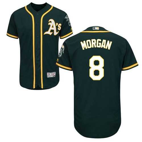 Oakland Athletics #8 Joe Morgan Green Flexbase Authentic Collection Stitched MLB Jersey