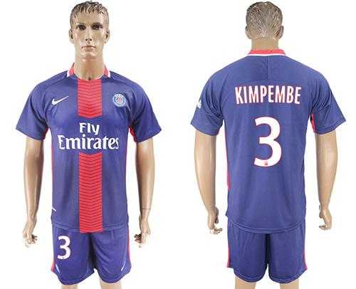 Paris Saint-Germain #3 Kimpembe Home Soccer Club Jersey