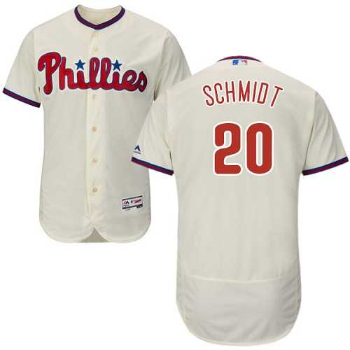 Philadelphia Phillies #20 Mike Schmidt Cream Flexbase Authentic Collection Stitched MLB Jersey