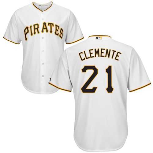 Pittsburgh Pirates #21 Roberto Clemente White New Cool Base Stitched MLB Jersey