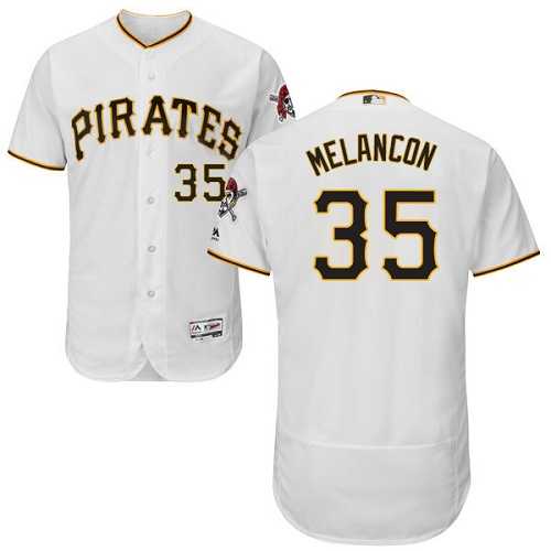 Pittsburgh Pirates #35 Mark Melancon White Flexbase Authentic Collection Stitched MLB Jersey