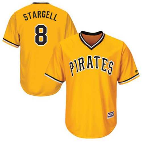 Pittsburgh Pirates #8 Willie Stargell Gold New Cool Base Stitched MLB Jersey
