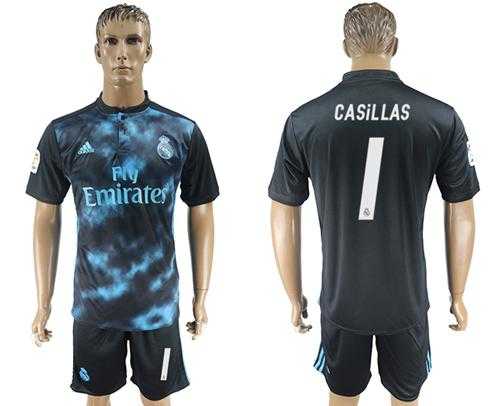 Real Madrid #1 Casillas Away Soccer Club Jersey