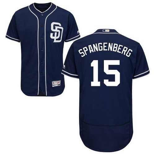 San Diego Padres #15 Cory Spangenberg Navy Blue Flexbase Authentic Collection Stitched MLB Jersey