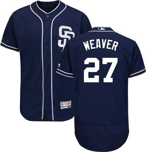 San Diego Padres #27 Jered Weaver Navy Blue Flexbase Authentic Collection Stitched MLB Jersey San Diego Padres #27 Jered Weaver Navy Blue Flexbase Authentic Collection Stitched MLB Jersey