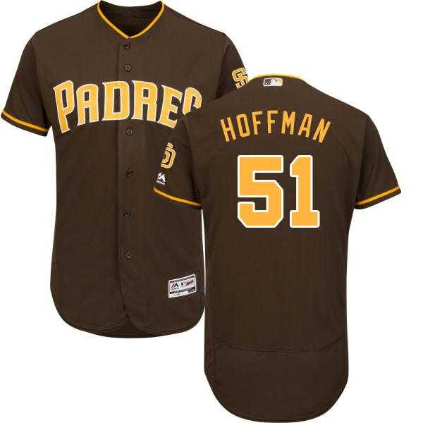 San Diego Padres #51 Trevor Hoffman Brown Flexbase Authentic Collection Stitched MLB Jersey