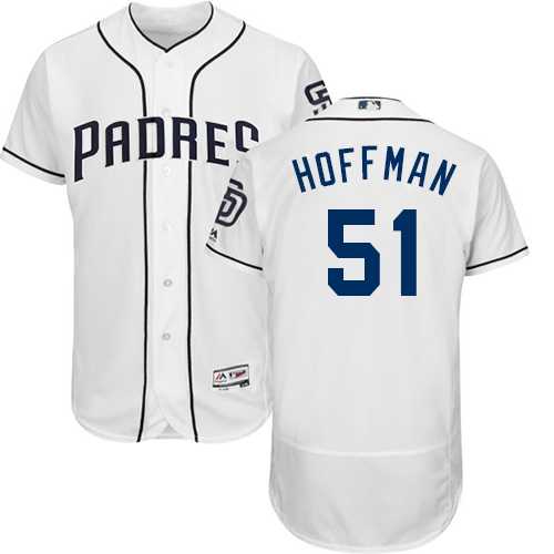 San Diego Padres #51 Trevor Hoffman White Flexbase Authentic Collection Stitched MLB Jersey