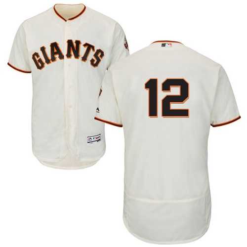 San Francisco Giants #12 Joe Panik Cream Flexbase Authentic Collection Stitched MLB Jersey