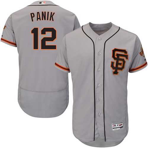 San Francisco Giants #12 Joe Panik Grey Flexbase Authentic Collection Road 2 Stitched MLB Jersey
