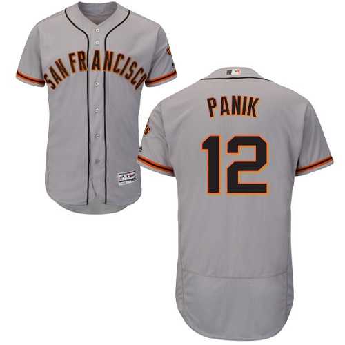 San Francisco Giants #12 Joe Panik Grey Flexbase Authentic Collection Road Stitched MLB Jersey