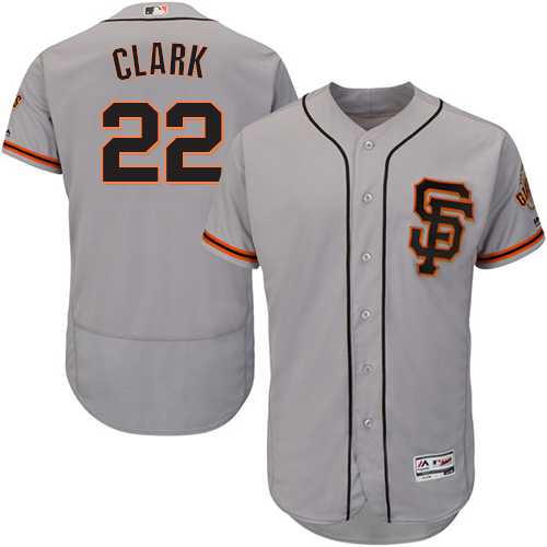 San Francisco Giants #22 Will Clark Grey Flexbase Authentic Collection Road 2 Stitched MLB Jersey