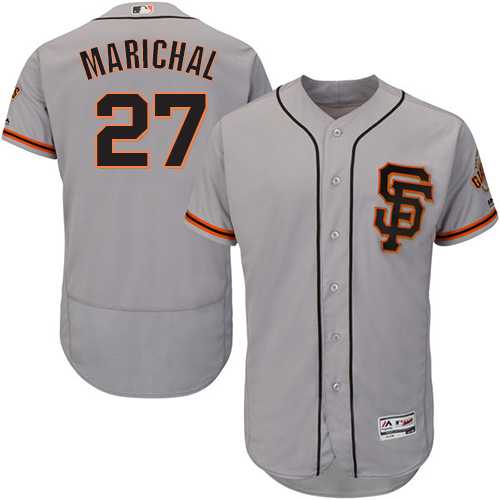San Francisco Giants #27 Juan Marichal Grey Flexbase Authentic Collection Road 2 Stitched MLB Jersey
