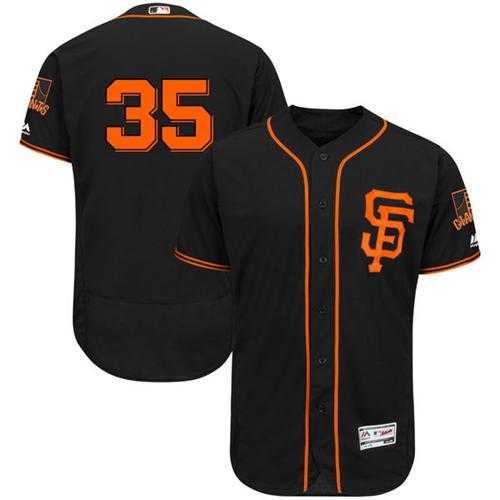 San Francisco Giants #35 Brandon Crawford Black Flexbase Authentic Collection Alternate Stitched MLB Jersey San Francisco Giants #35 Brandon Crawford Black Flexbase Authentic Collection Alternate Stitched MLB Jersey