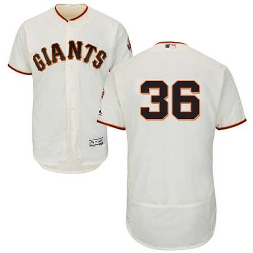 San Francisco Giants #36 Gaylord Perry Cream Flexbase Authentic Collection Stitched MLB Jersey