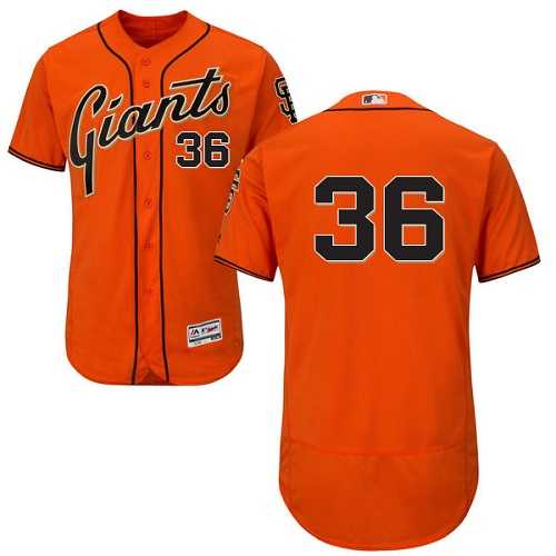 San Francisco Giants #36 Gaylord Perry Orange Flexbase Authentic Collection Stitched MLB Jersey