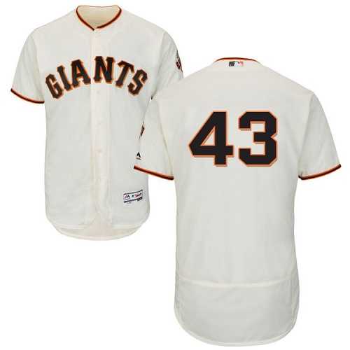 San Francisco Giants #43 Dave Dravecky Cream Flexbase Authentic Collection Stitched MLB Jersey