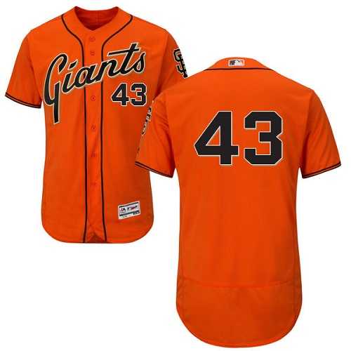 San Francisco Giants #43 Dave Dravecky Orange Flexbase Authentic Collection Stitched MLB Jersey San Francisco Giants #43 Dave Dravecky Orange Flexbase Authentic Collection Stitched MLB Jersey