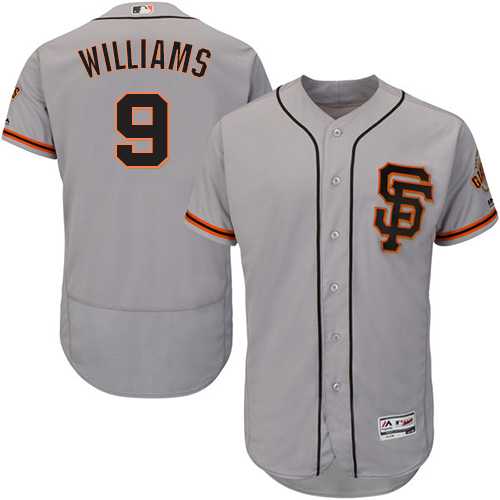 San Francisco Giants #9 Matt Williams Grey Flexbase Authentic Collection Road 2 Stitched MLB Jersey