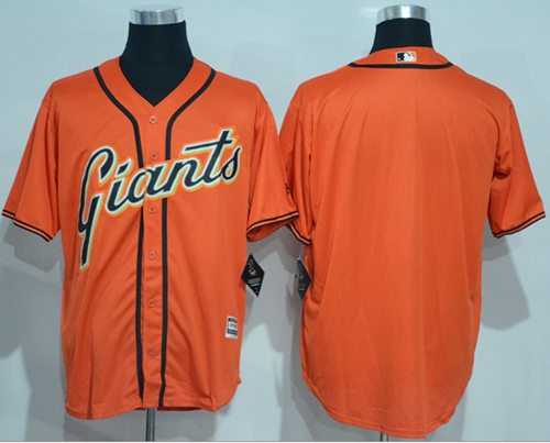 San Francisco Giants Blank Orange New Cool Base Alternate Stitched MLB Jersey