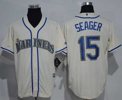 Seattle Mariners #15 Kyle Seager Cream New Cool Base Stitched MLB Jersey