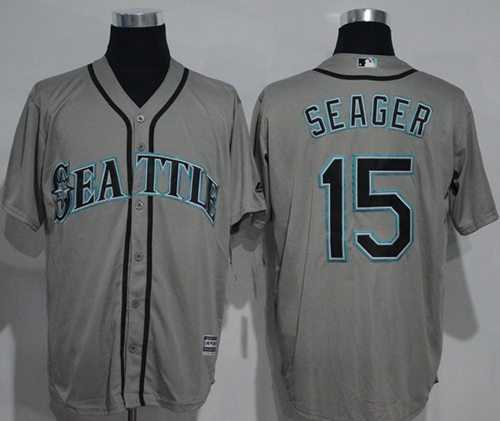 Seattle Mariners #15 Kyle Seager Grey New Cool Base Stitched MLB Jersey Seattle Mariners #15 Kyle Seager Grey New Cool Base Stitched MLB Jersey