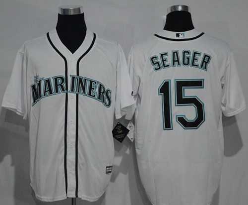 Seattle Mariners #15 Kyle Seager White New Cool Base Stitched MLB Jersey Seattle Mariners #15 Kyle Seager White New Cool Base Stitched MLB Jersey