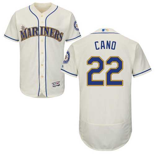 Seattle Mariners #22 Robinson Cano Cream Flexbase Authentic Collection Stitched MLB Jersey Seattle Mariners #22 Robinson Cano Cream Flexbase Authentic Collection Stitched MLB Jersey