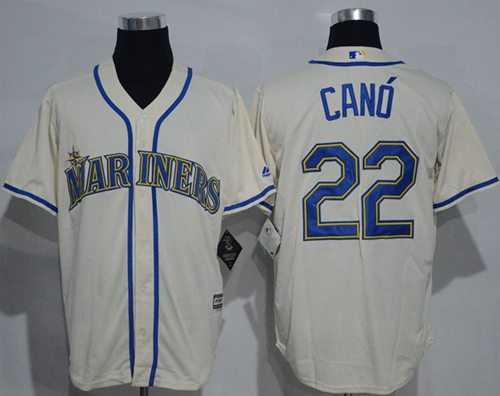 Seattle Mariners #22 Robinson Cano Cream New Cool Base Stitched MLB Jersey