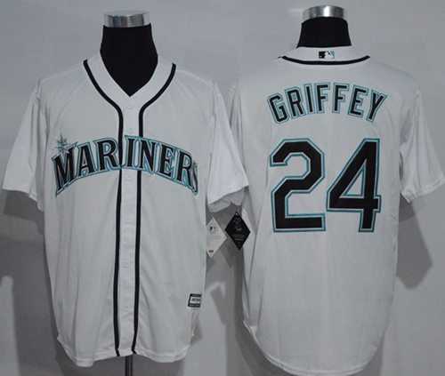 Seattle Mariners #24 Ken Griffey White New Cool Base Stitched MLB Jersey