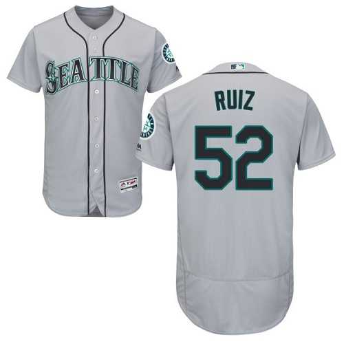 Seattle Mariners #52 Carlos Ruiz Grey Flexbase Authentic Collection Stitched MLB Jersey