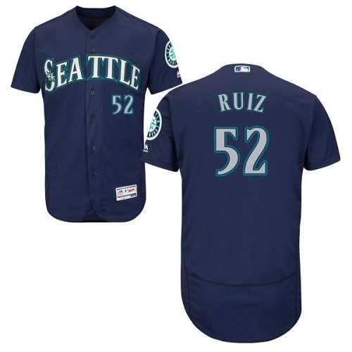 Seattle Mariners #52 Carlos Ruiz Navy Blue Flexbase Authentic Collection Stitched MLB Jersey
