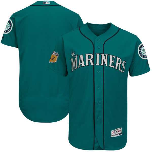 Seattle Mariners Blank Green 2017 Spring Training Flexbase Authentic Collection Stitched Baseball Jersey