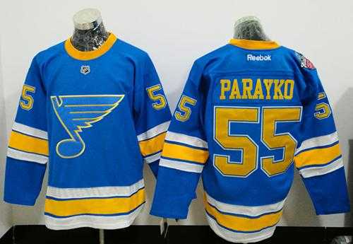 St. Louis Blues #55 Colton Parayko Light Blue 2017 Winter Classic Stitched NHL Jersey