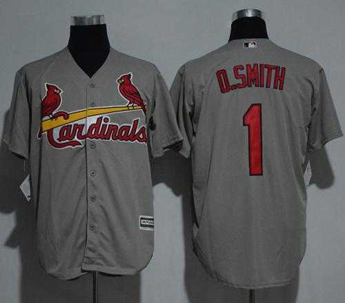 St. Louis Cardinals #1 Ozzie Smith Grey New Cool Base Stitched MLB Jersey St. Louis Cardinals #1 Ozzie Smith Grey New Cool Base Stitched MLB Jersey