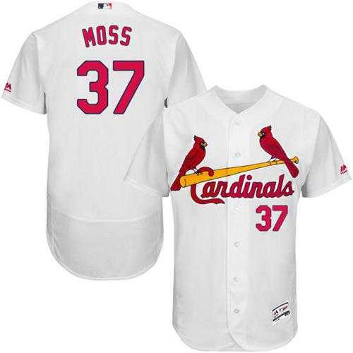 St. Louis Cardinals #37 Brandon Moss White Flexbase Authentic Collection Stitched MLB Jersey