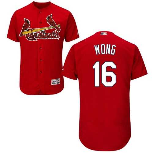 St.Louis Cardinals #16 Kolten Wong Red Flexbase Authentic Collection Stitched MLB Jersey