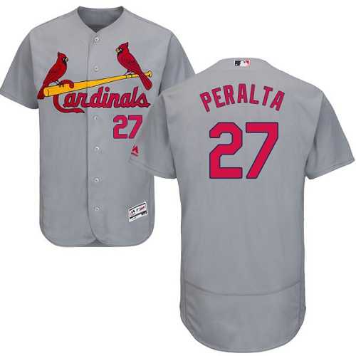 St.Louis Cardinals #27 Jhonny Peralta Grey Flexbase Authentic Collection Stitched MLB Jersey St.Louis Cardinals #27 Jhonny Peralta Grey Flexbase Authentic Collection Stitched MLB Jersey