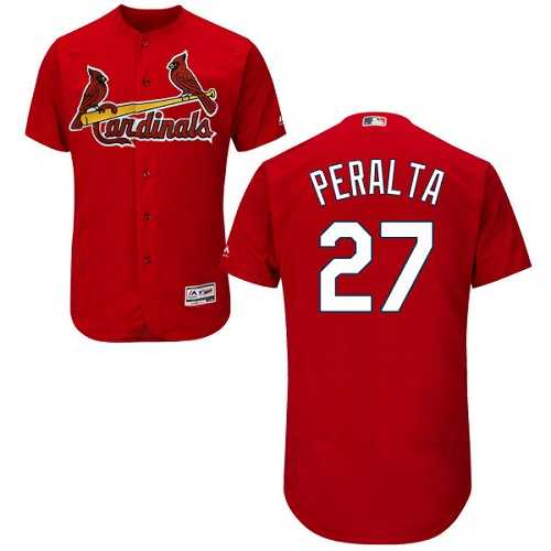 St.Louis Cardinals #27 Jhonny Peralta Red Flexbase Authentic Collection Stitched MLB Jersey